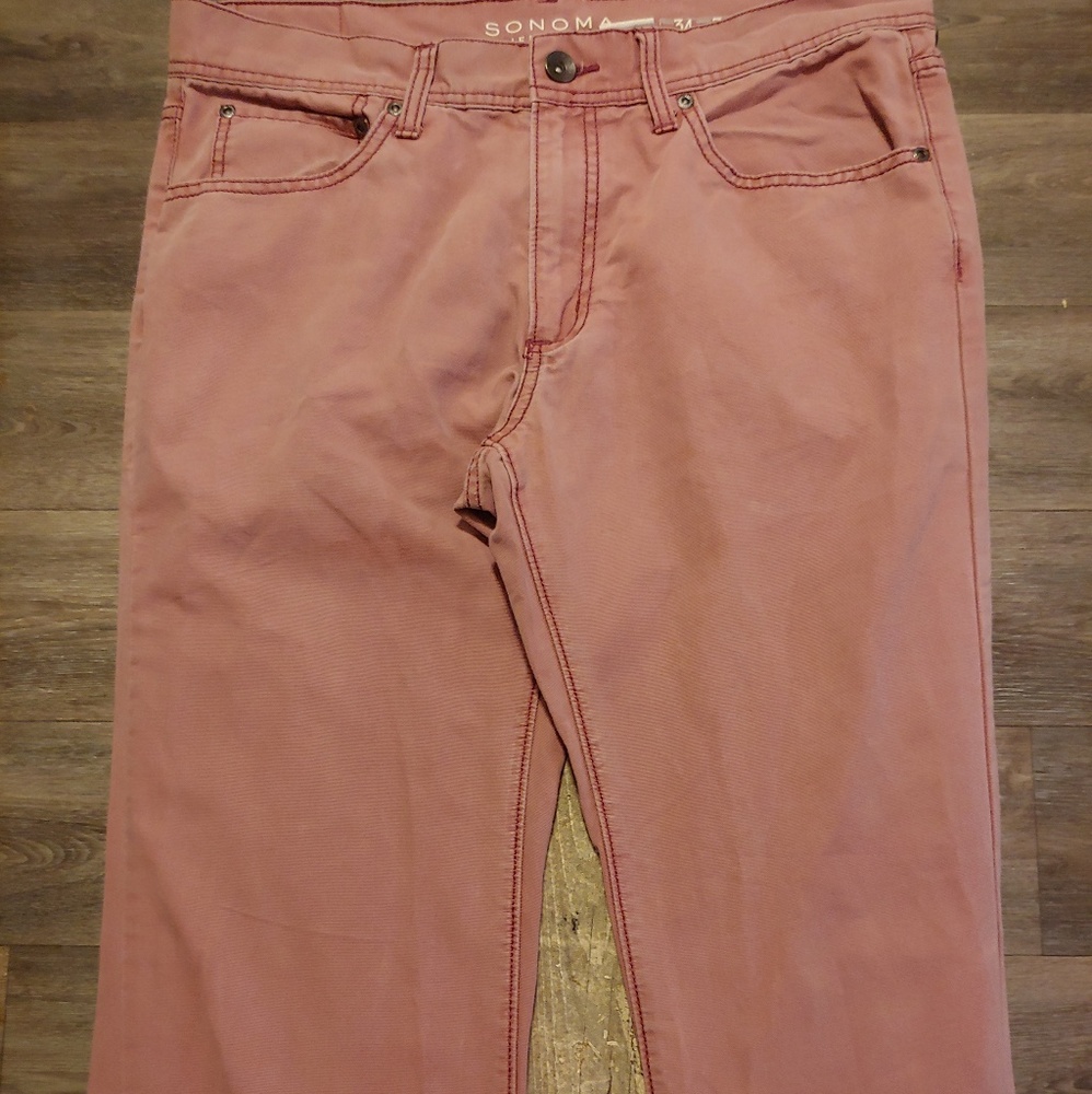 Men's Red Sonoma Chinos 34x34